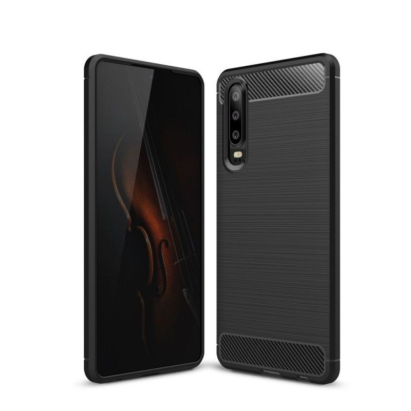 Kryt Huawei P30 Kartáčované Uhlíkové Vlákno