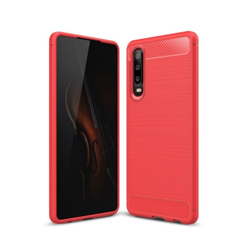 Kryt Huawei P30 Kartáčované Uhlíkové Vlákno
