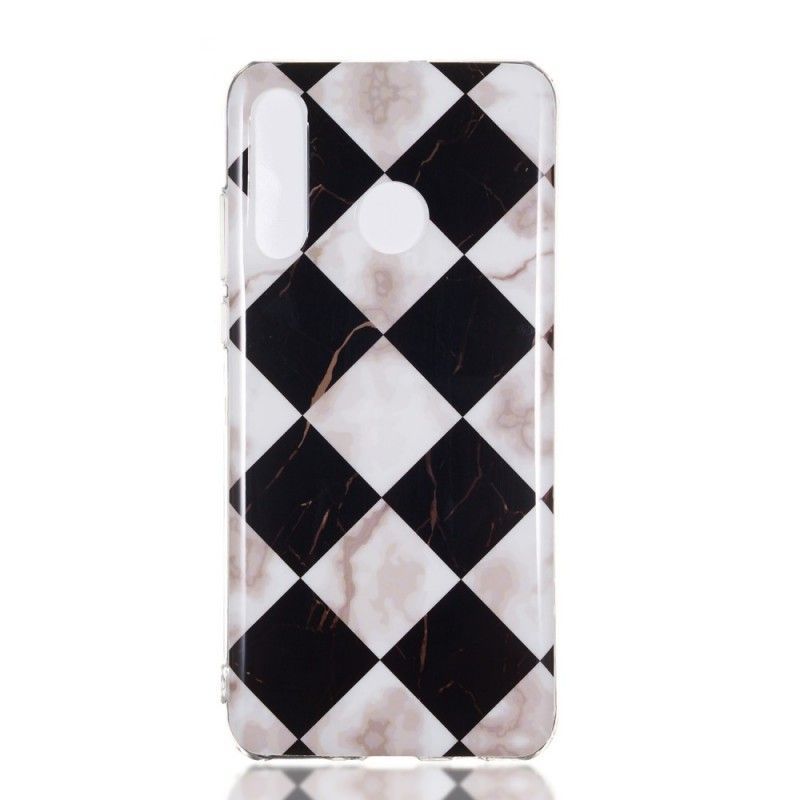 Kryt Huawei P30 Lite Černé A Bílé Čtverce