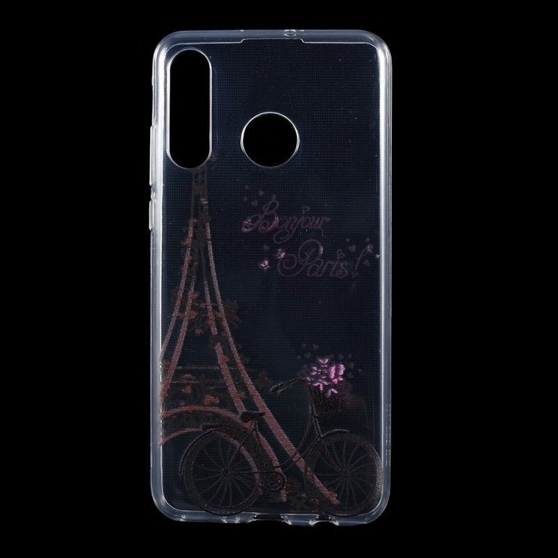 Kryt Huawei P30 Lite Transparentní Bonjour Paříž