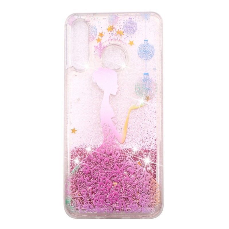 Kryt Huawei P30 Lite Transparentní Třpytivé Šaty