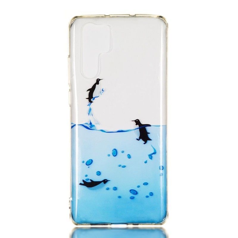 Kryt Huawei P30 Pro Transparentní Hra S Tučňákem