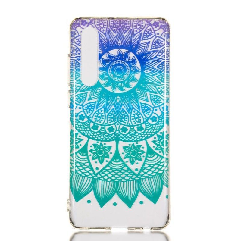 Kryt Huawei P30 Průhledná Barevná Mandala