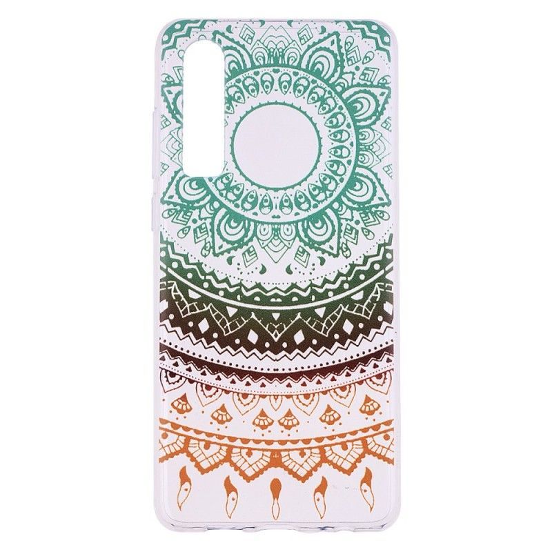 Kryt Huawei P30 Průhledná Barevná Mandala