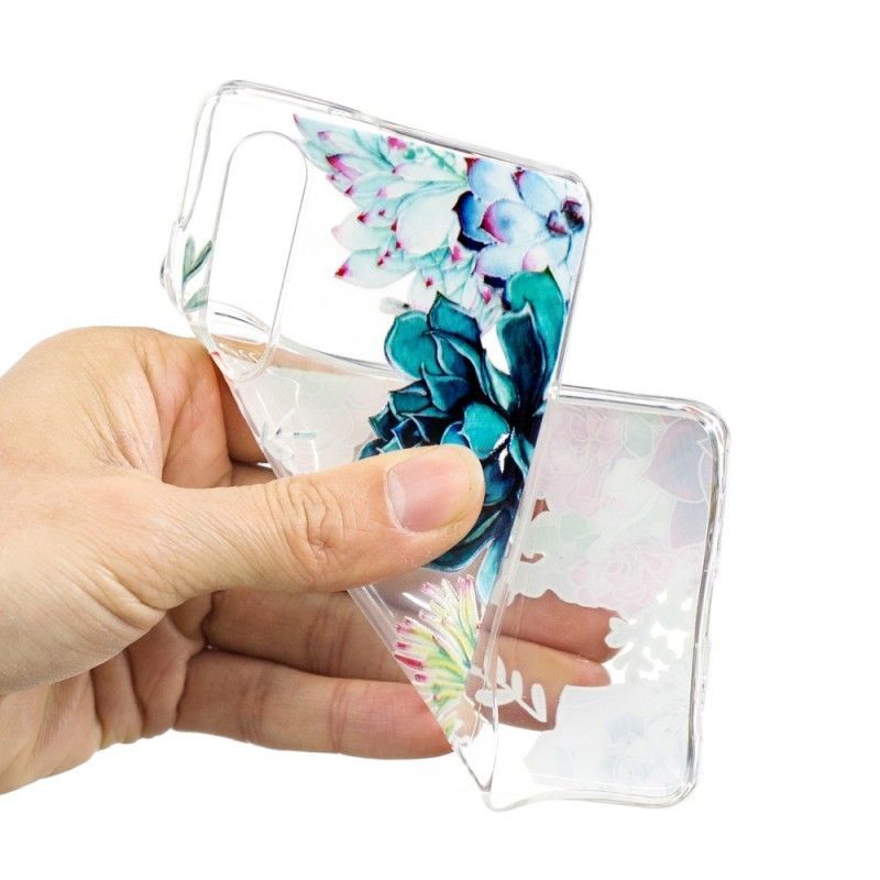 Kryt Huawei P30 Průhledné Akvarelové Květiny