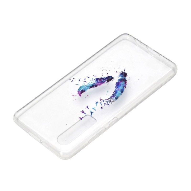 Kryt Huawei P30 Průhledné Peří