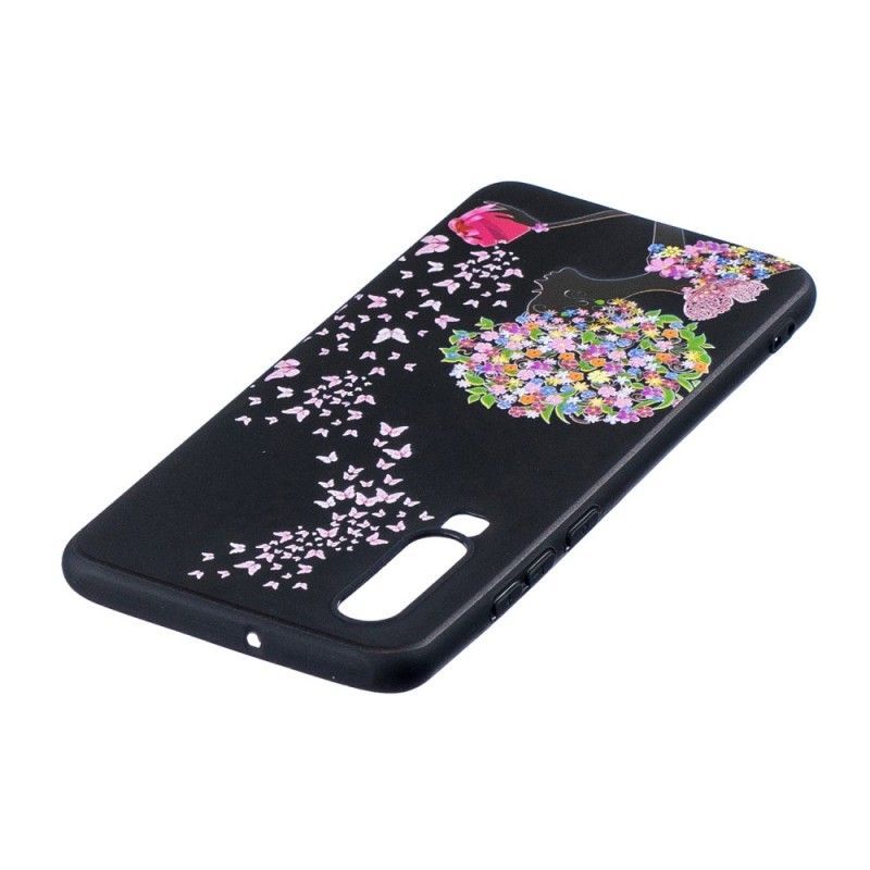 Kryt Huawei P30 Žena S Květinou