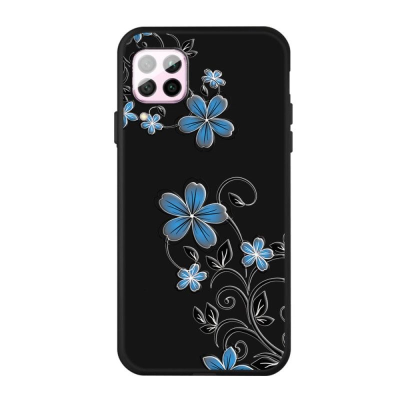 Kryt Huawei P40 Lite Modré Květy
