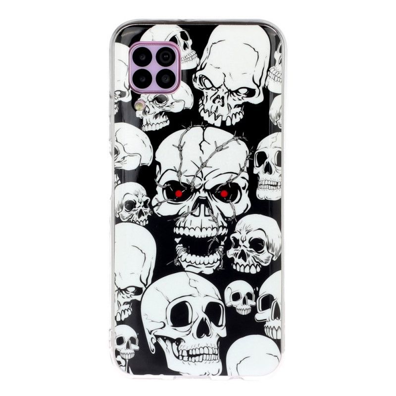 Kryt Huawei P40 Lite Pozor Na Fluorescenční Lebky