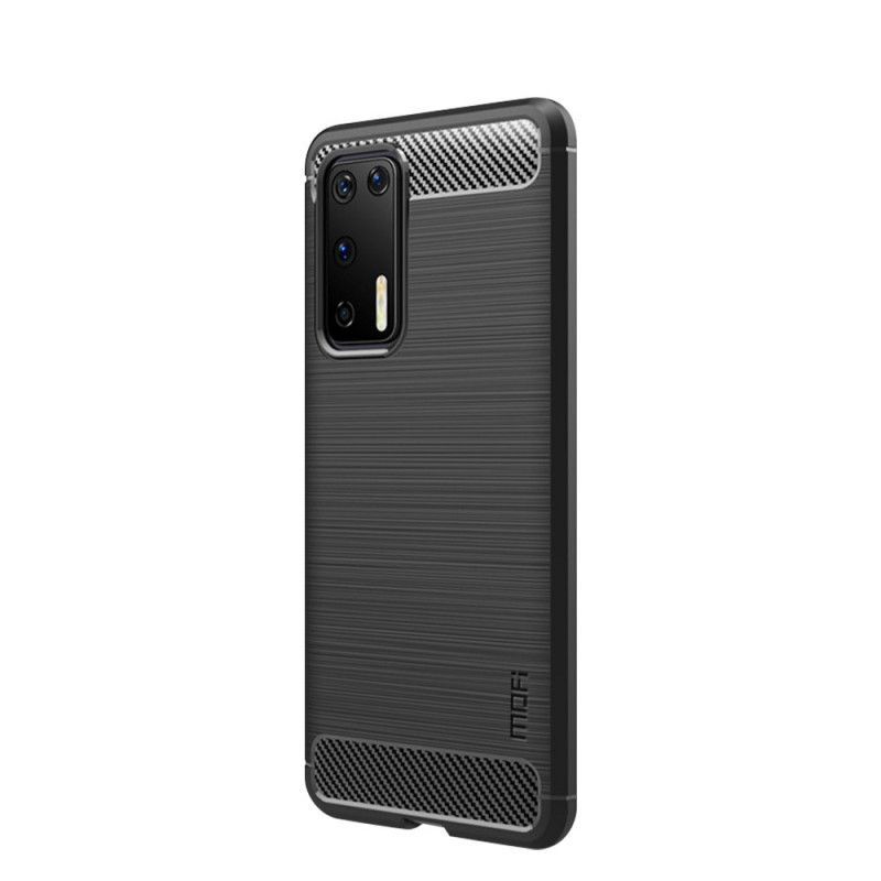 Kryt Huawei P40 Mofi Kartáčované Uhlíkové Vlákno