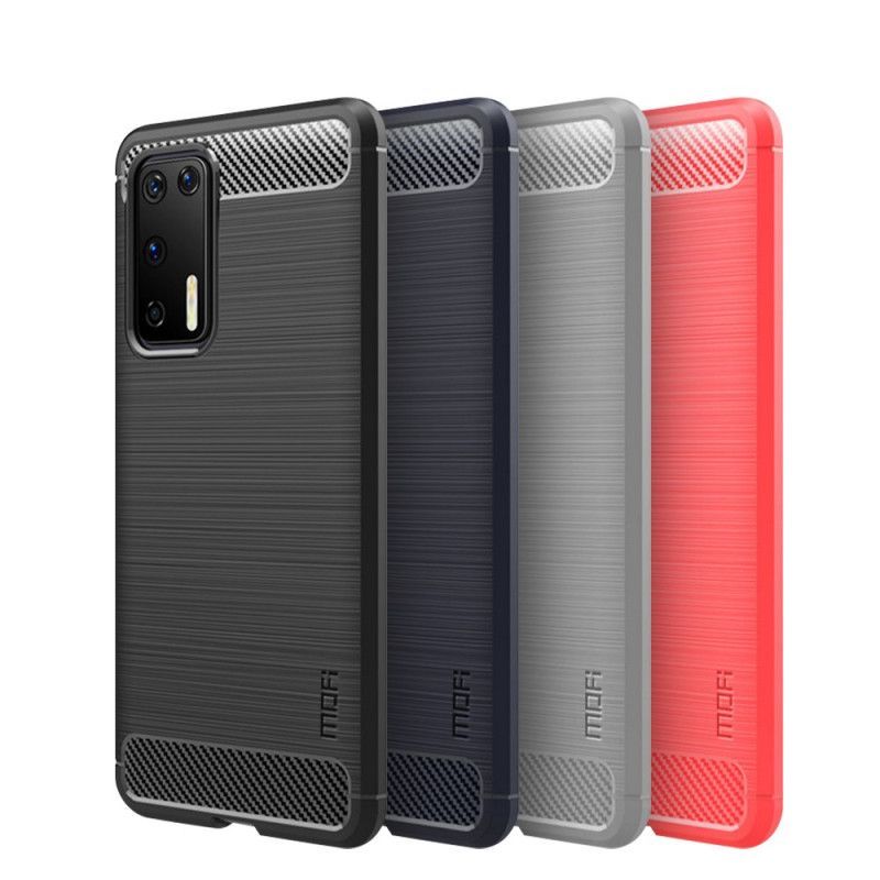 Kryt Huawei P40 Mofi Kartáčované Uhlíkové Vlákno
