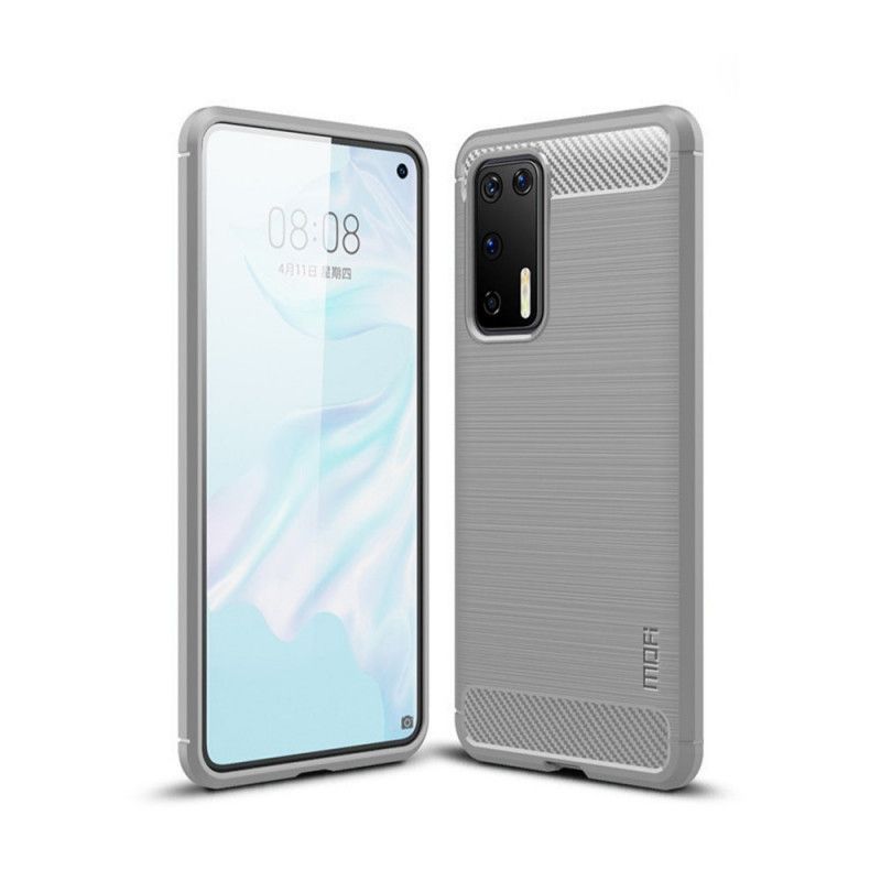 Kryt Huawei P40 Mofi Kartáčované Uhlíkové Vlákno