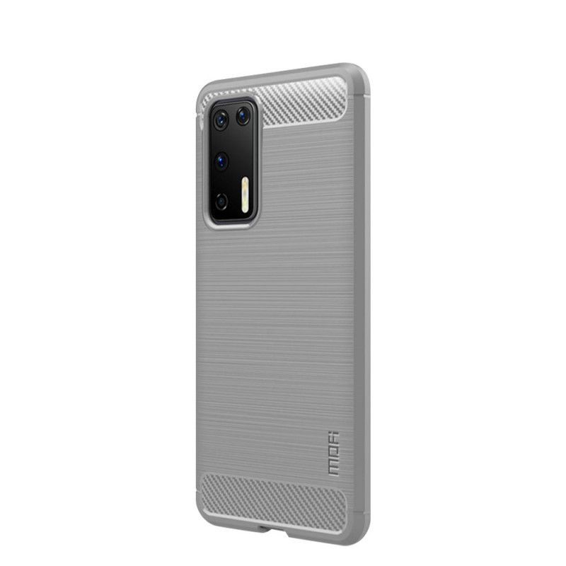 Kryt Huawei P40 Mofi Kartáčované Uhlíkové Vlákno