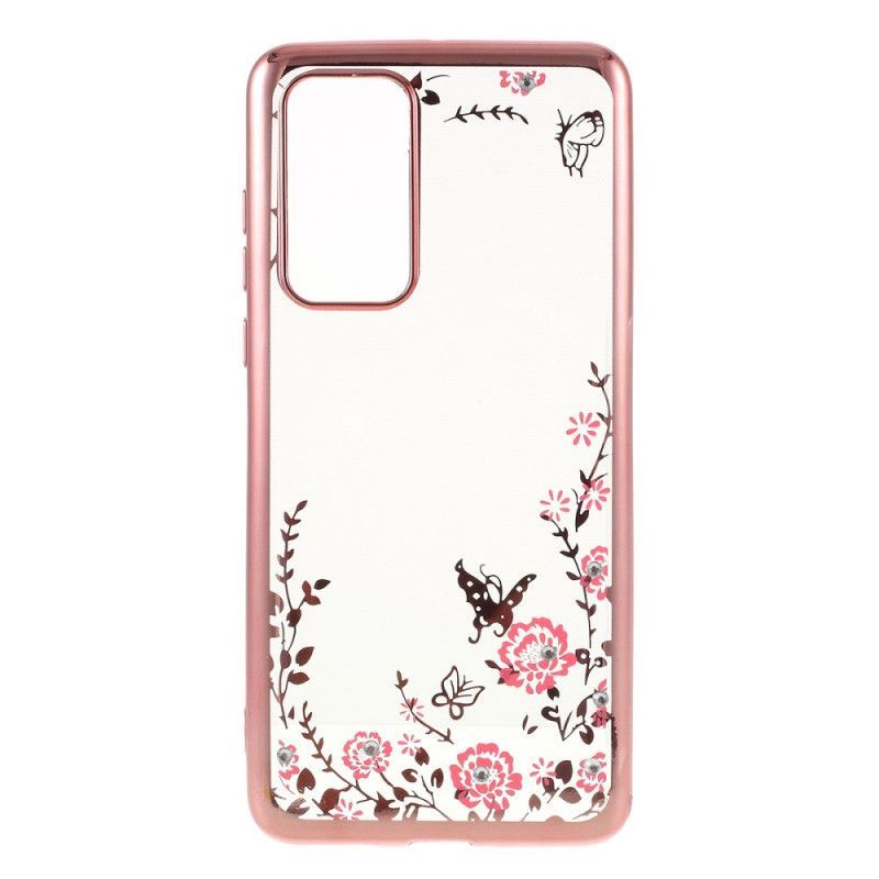 Kryt Huawei P40 Motýlí Okraj S Kovovým Efektem