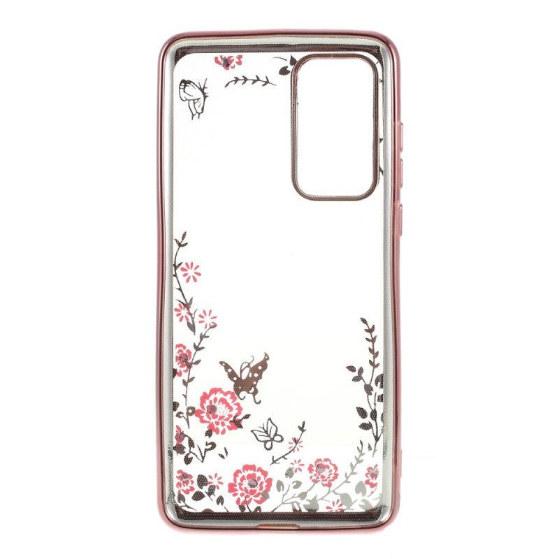 Kryt Huawei P40 Motýlí Okraj S Kovovým Efektem
