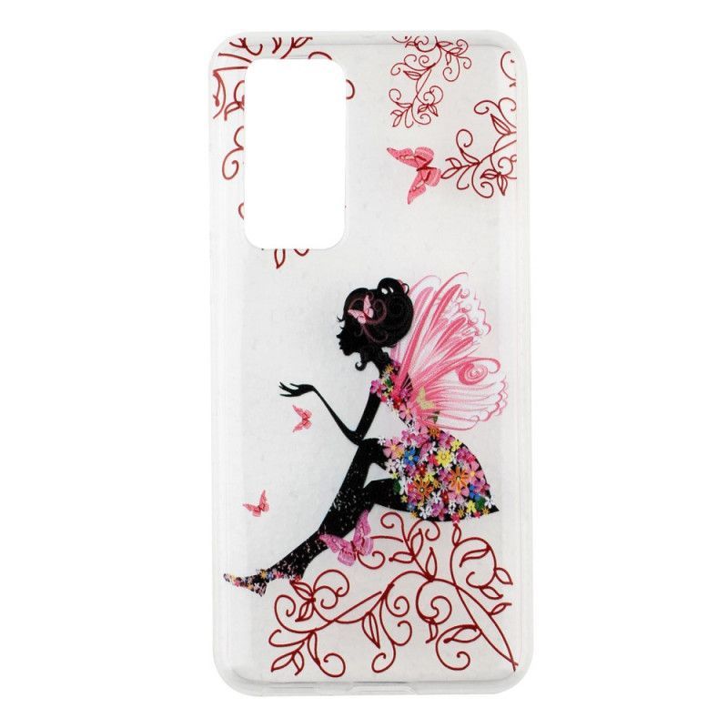 Kryt Huawei P40 Průhledná Květinová Víla
