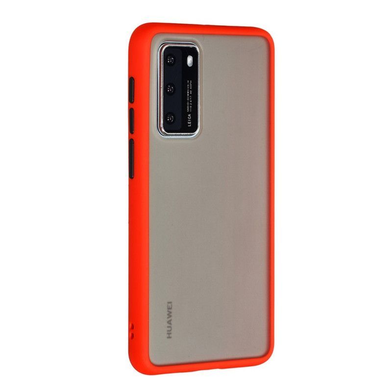 Kryt Huawei P40 Průhledný Barevný Obrys