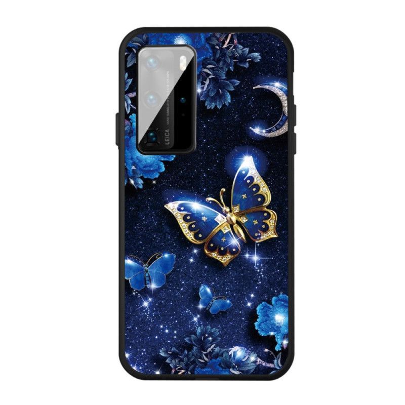 Kryt Huawei P40 Zlatý Motýl