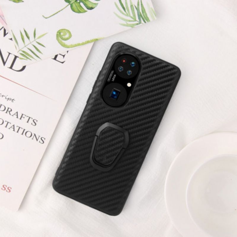 Kryt Huawei P50 Kroužek Z Uhlíkových Vláken
