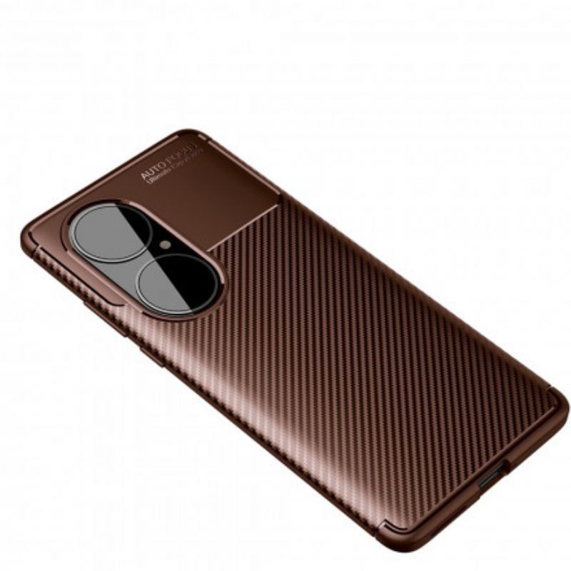 Kryt Huawei P50 Proflexibilní Textura Uhlíkových Vláken