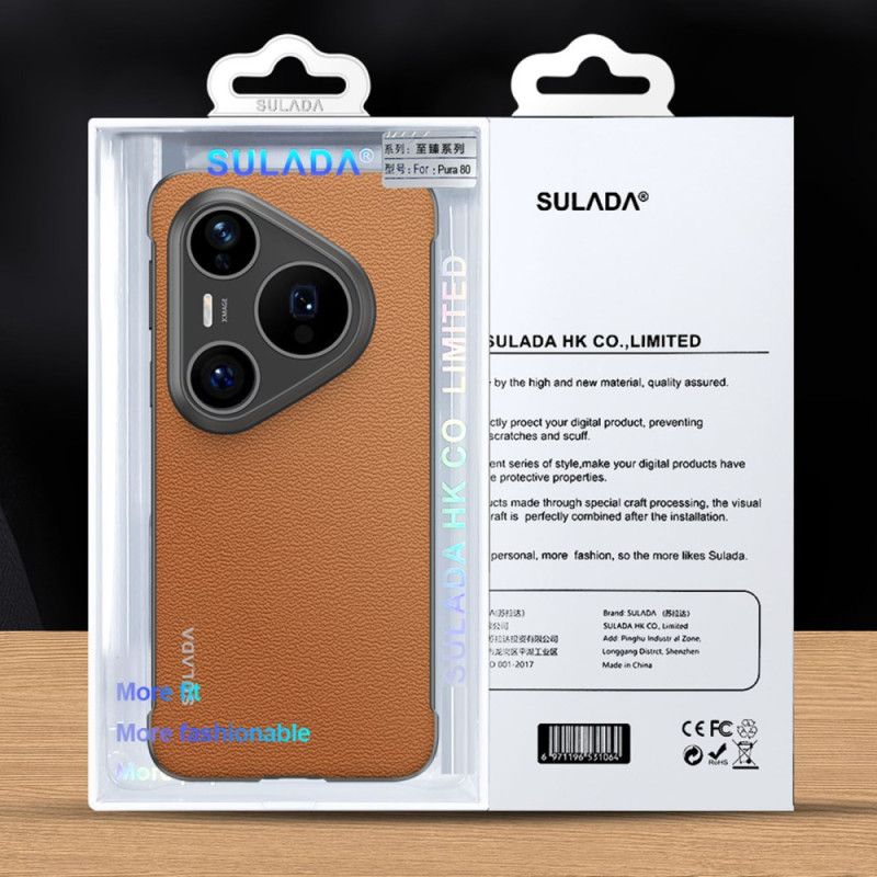 Kryt Huawei Pura 80 Ultra Pravá Kůže Sulada