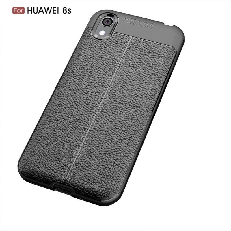 Kryt Huawei Y5 2019 / Honor 8s Litchi S Dvojitým Koženým Efektem