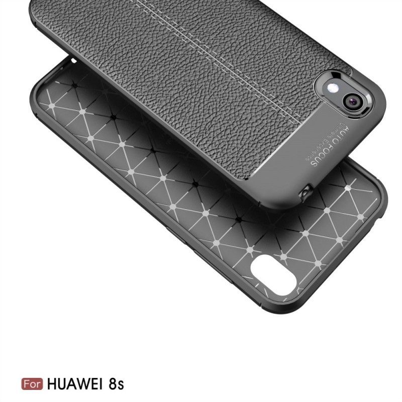 Kryt Huawei Y5 2019 / Honor 8s Litchi S Dvojitým Koženým Efektem