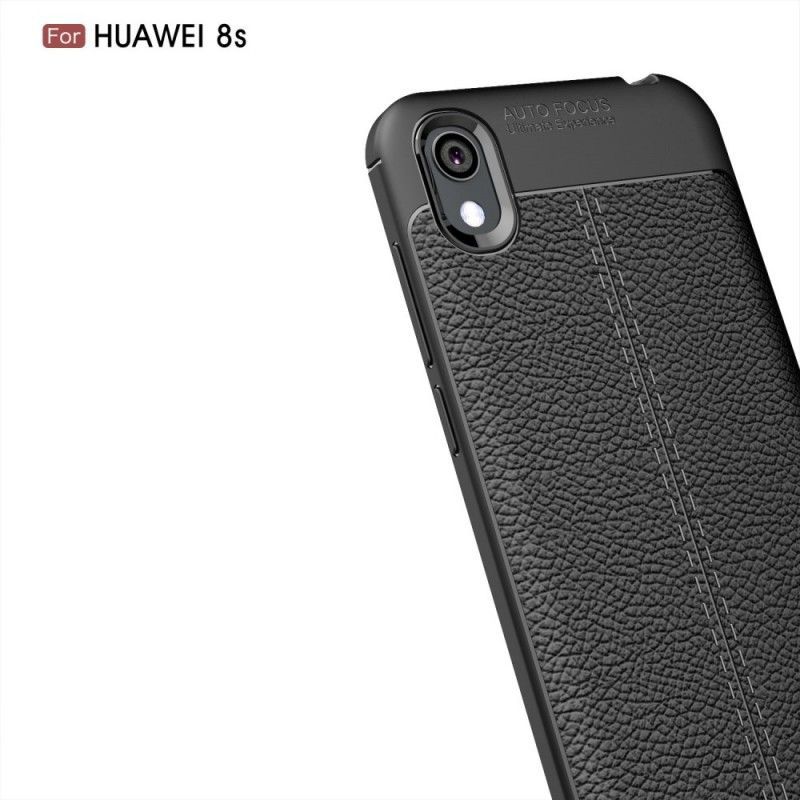 Kryt Huawei Y5 2019 / Honor 8s Litchi S Dvojitým Koženým Efektem