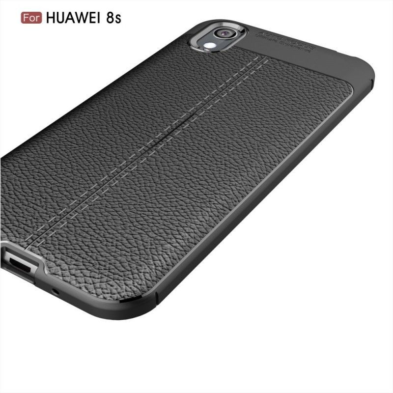 Kryt Huawei Y5 2019 / Honor 8s Litchi S Dvojitým Koženým Efektem