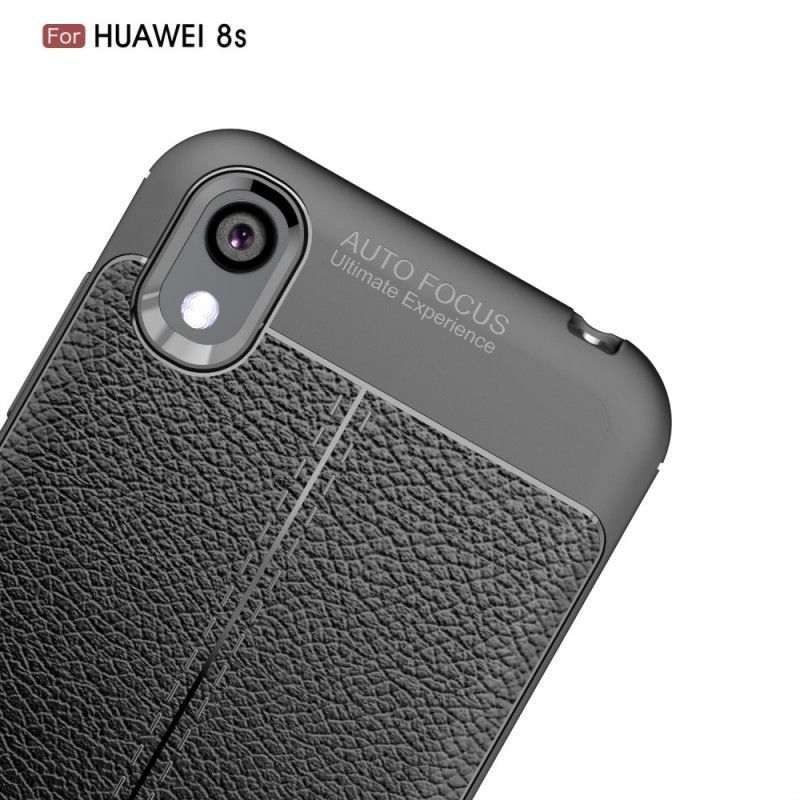Kryt Huawei Y5 2019 / Honor 8s Litchi S Dvojitým Koženým Efektem