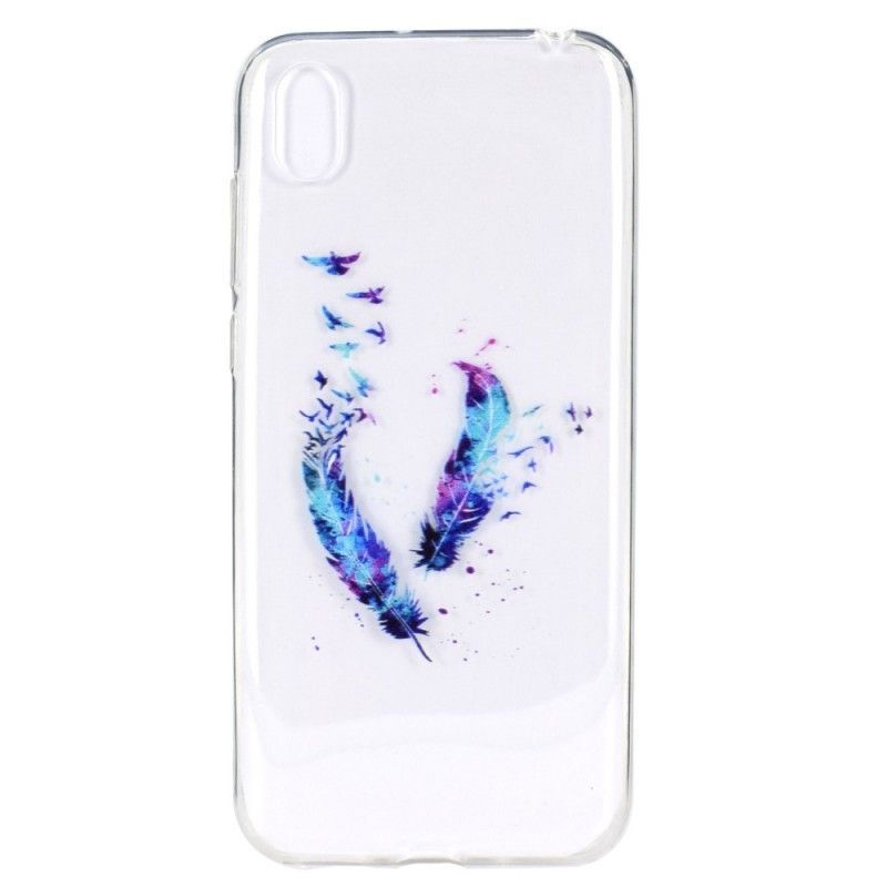 Kryt Huawei Y5 2019 Průhledné Peří