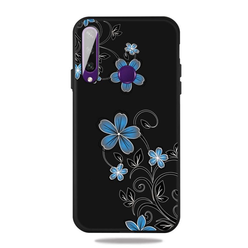 Kryt Huawei Y6p Modré Květy