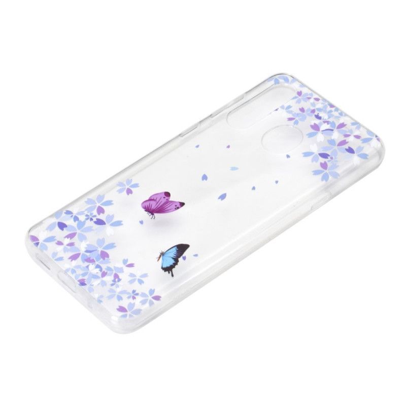 Kryt Huawei Y6p Průhlední Motýli A Květiny