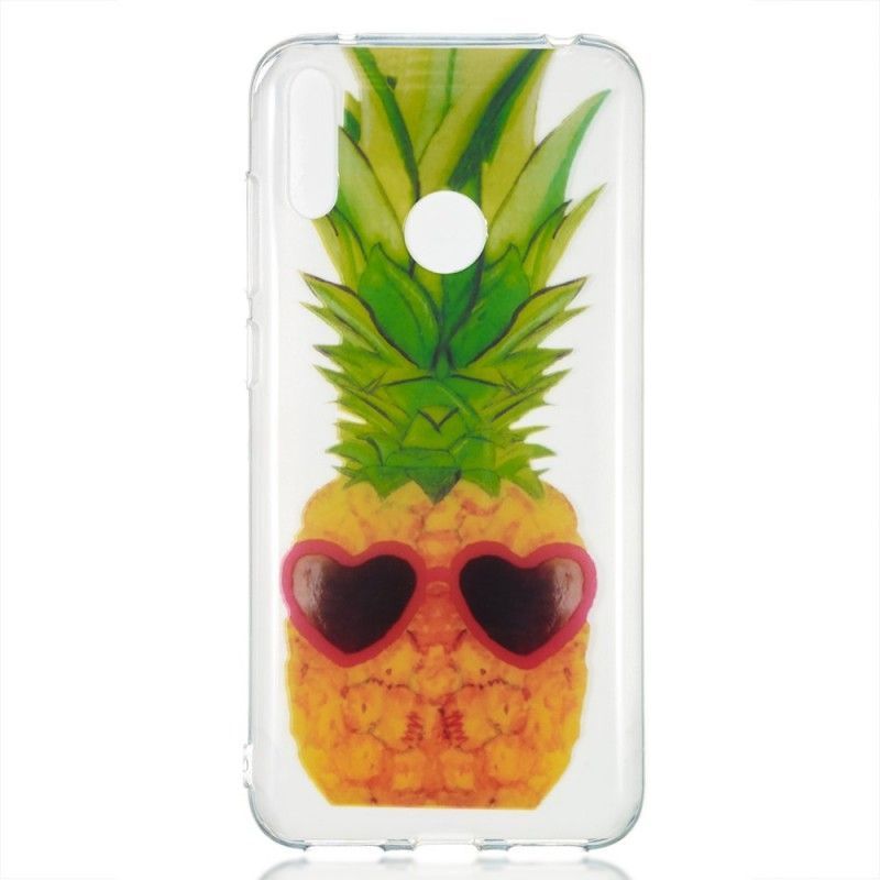 Kryt Huawei Y7 2019 Průhledný Inkognito Ananas