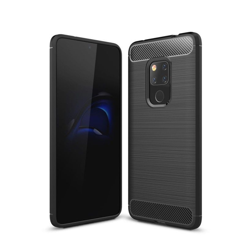 Kryt Na Huawei Mate 20 Kartáčované Uhlíkové Vlákno