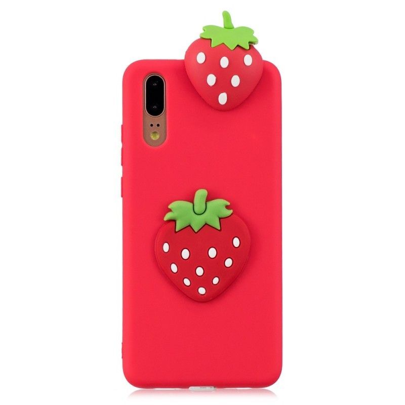 Kryt Na Huawei P20 3d Jahoda