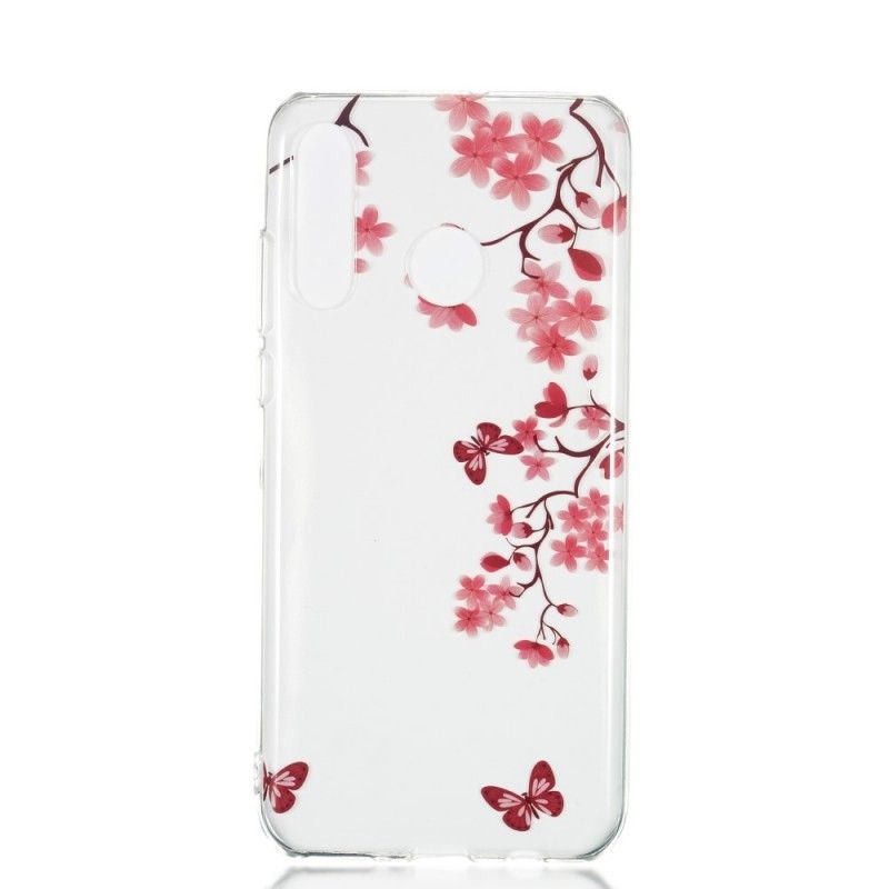 Kryt Na Huawei P30 Lite Průhledný Květinový Strom