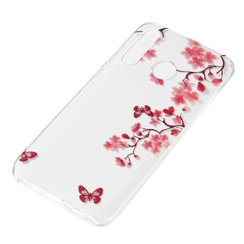 Kryt Na Huawei P30 Lite Průhledný Květinový Strom