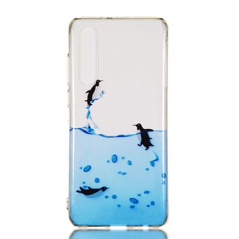 Kryt Na Huawei P30 Průhledná Hra S Tučňákem