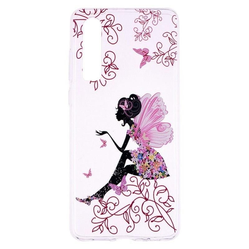 Kryt Na Huawei P30 Průhledná Květinová Víla