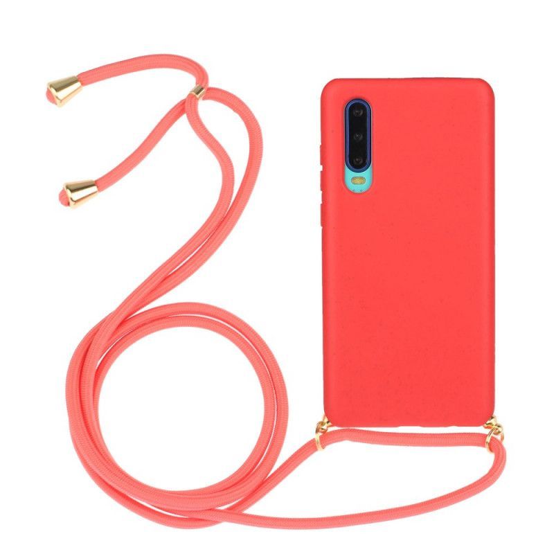 Kryt Na Huawei P30 Silikon S Barevnou Šňůrkou
