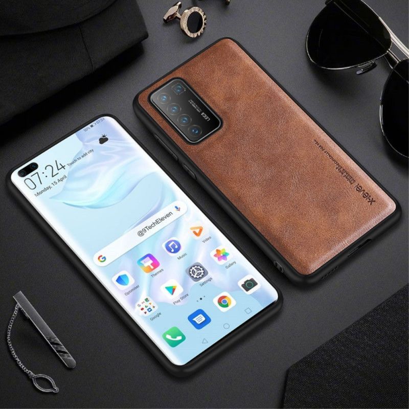 Kryt Na Huawei P40 Pro Vintage Kožený Efekt