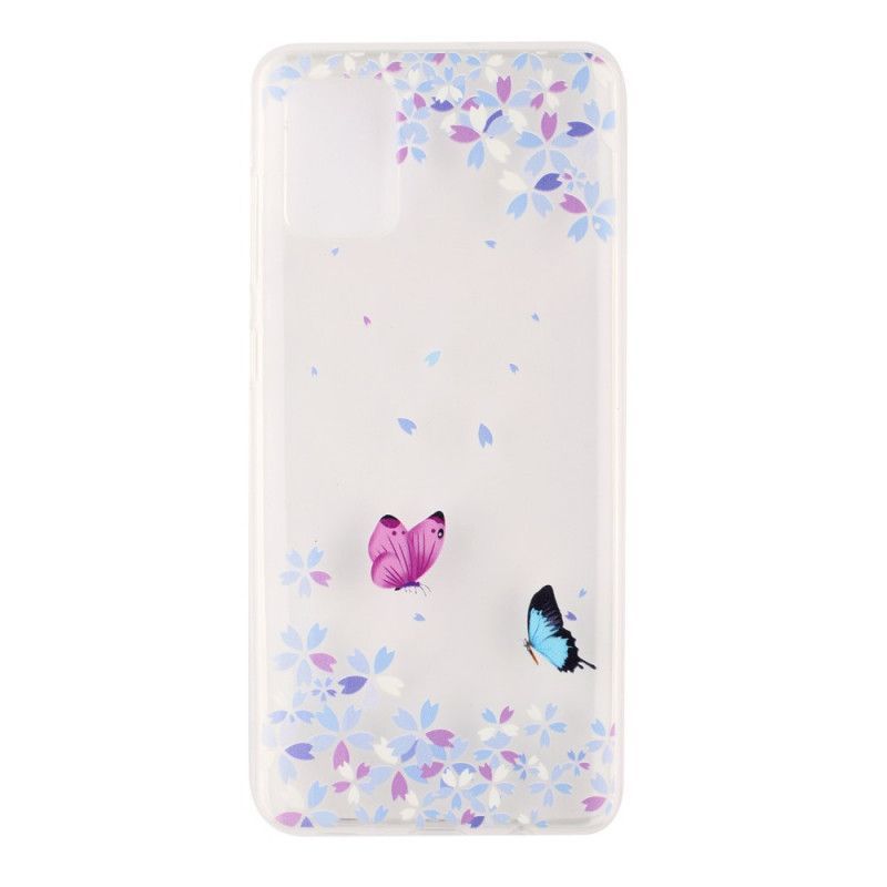 Kryt Na Huawei P40 Průhlední Motýli A Květiny