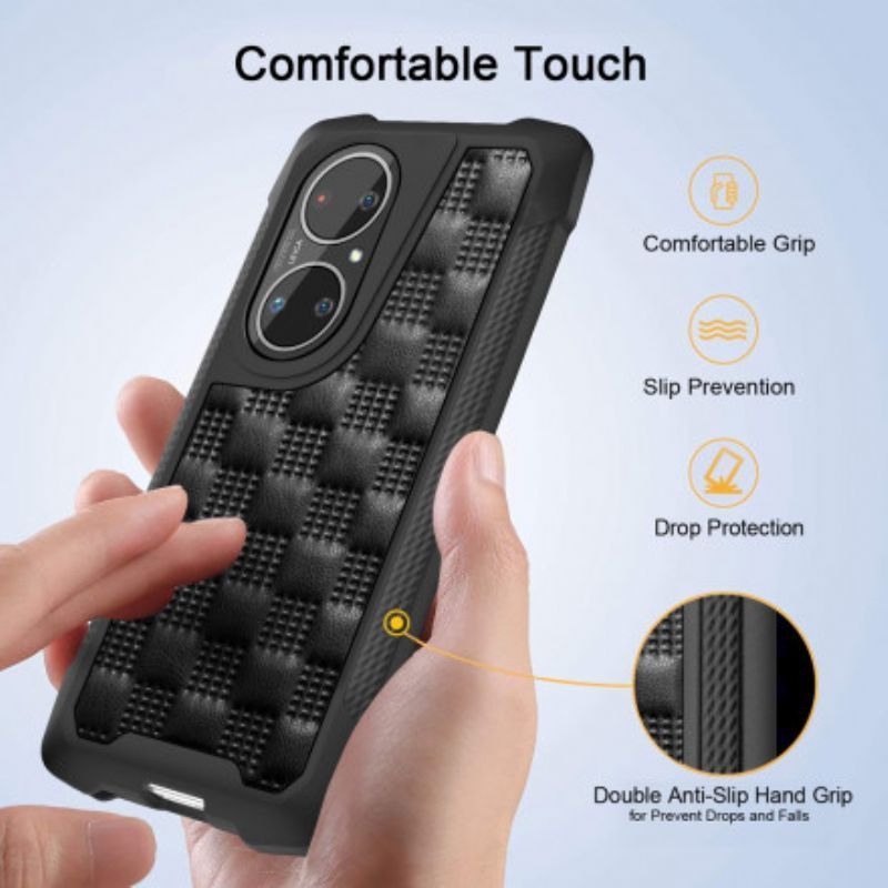 Kryt Na Huawei P50 Pro Prošívané Zesílené Rohy