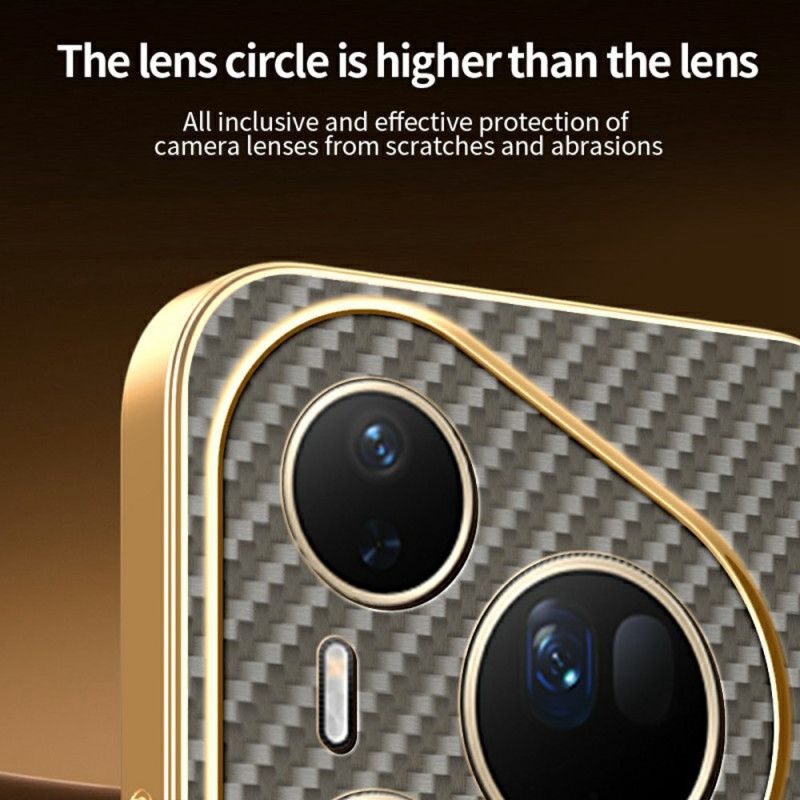 Kryt Na Huawei Pura 80 Ultra Textura Uhlíkových Vláken