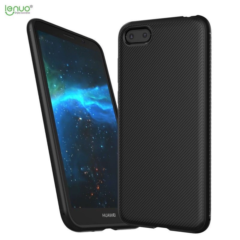 Kryt Na Huawei Y5 2018 Keprové Uhlíkové Vlákno