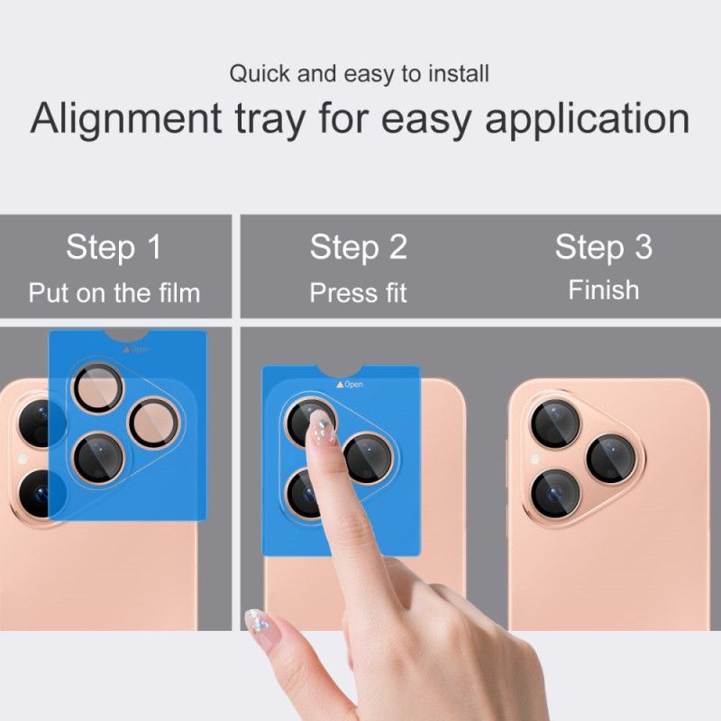 Ochranná Fólie Z Tvrzeného Skla Pro Huawei Pura 80 S Automatickým Polohováním Rámečku (černé Kruhy)