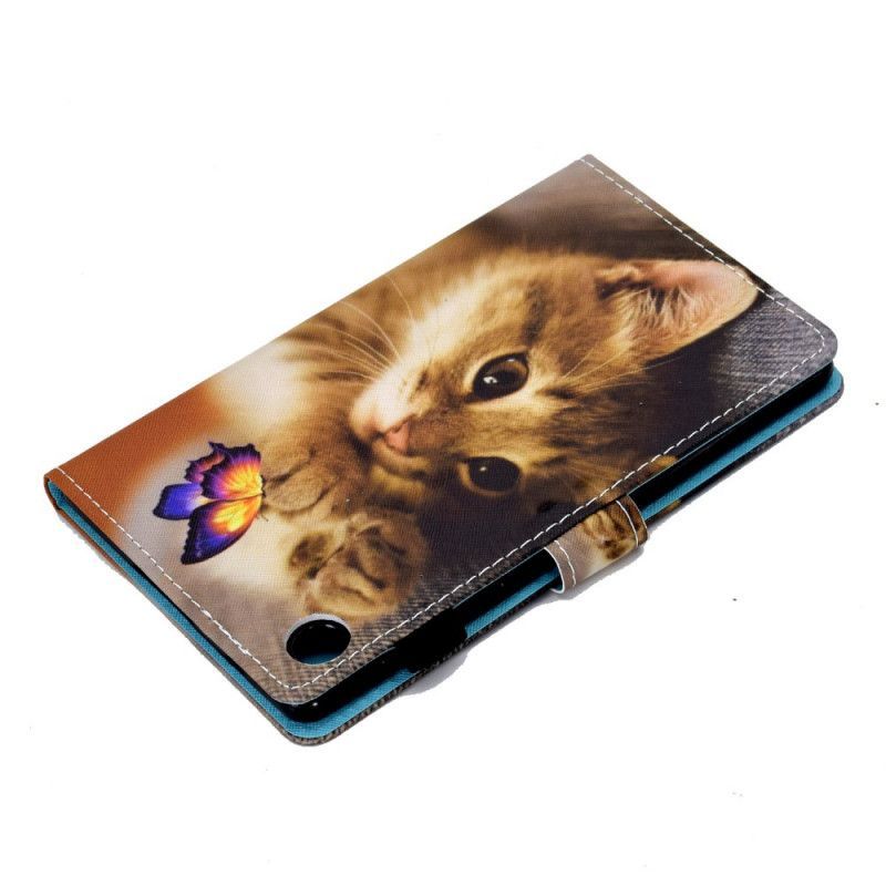 Peněženková Pouzdra Huawei Matepad T 8 Moje Kotě A Motýl