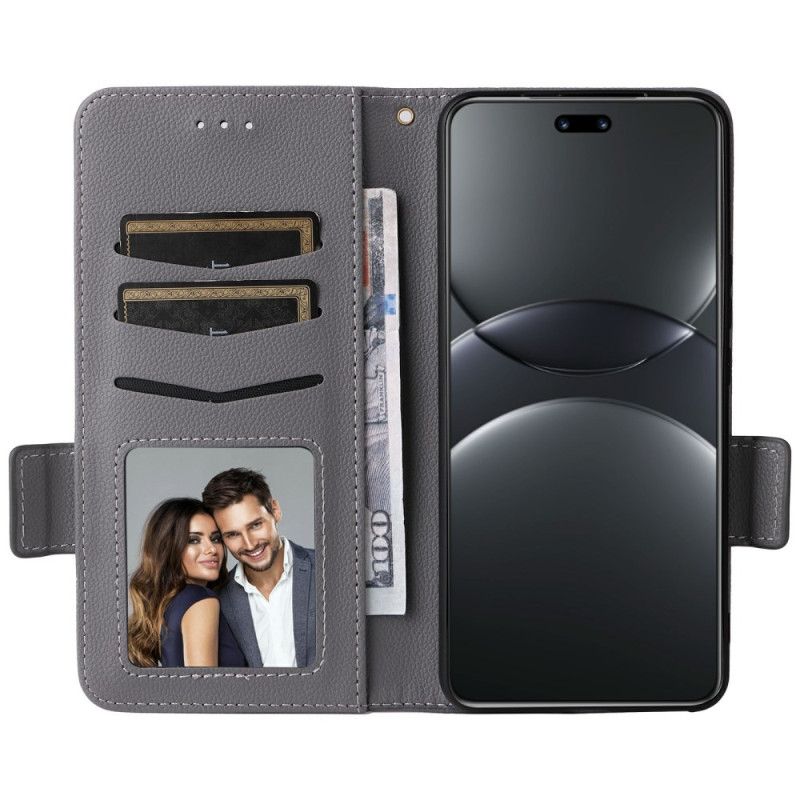 Peněženková Pouzdra Huawei Nova 13 Pro Kryty Na Mobil Řemínek Z Umělé Kůže S Liči