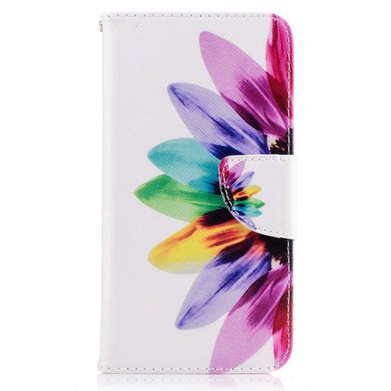 Peněženková Pouzdra Huawei P10 Lite Akvarelová Květina